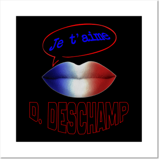 FRENCH KISS JE T'AIME DIDIER DESCHAMP Posters and Art